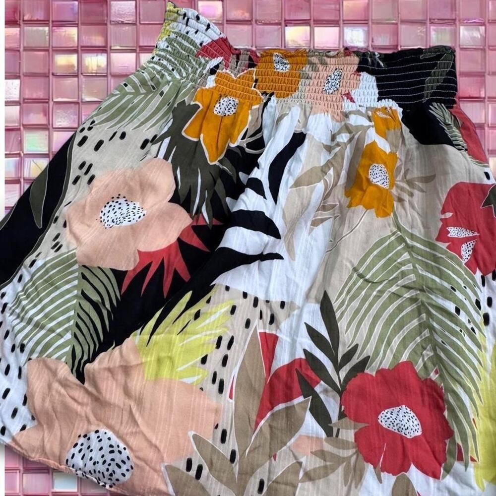 Loft tropical print skirt